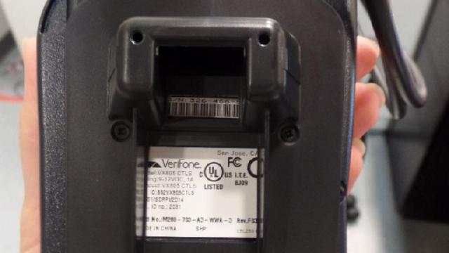 verifone BACK VIEW W PED PACK