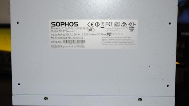 sophos BOTTOM VIEW