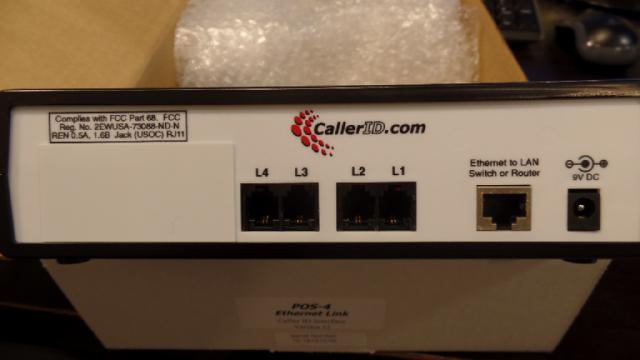 Breeze caller id BACK VIEW